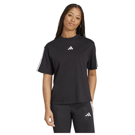 Adidas Γυναικεία κοντομάνικη μπλούζα Essentials 3-Stripes Boyfriend Tee